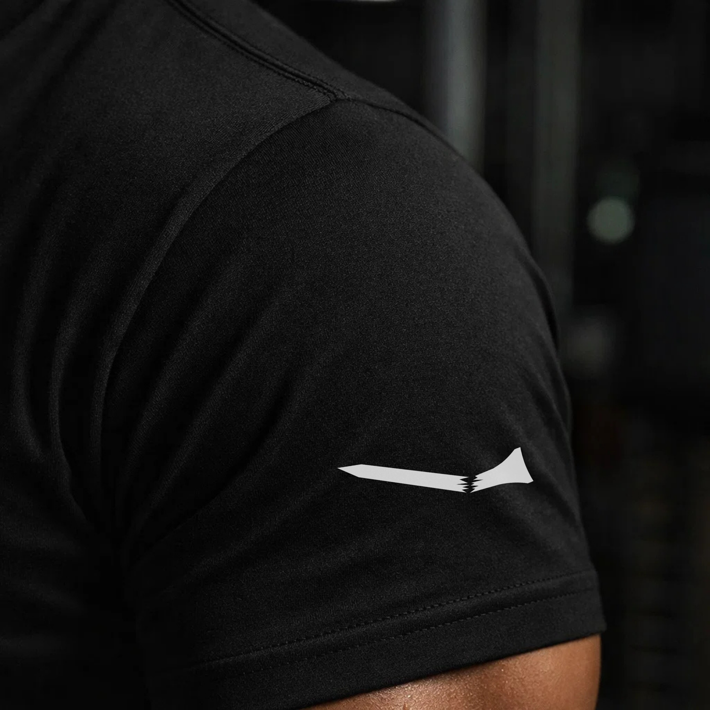 Broken Tee Golf Embroidered Black Unisex pique Polo Shirt