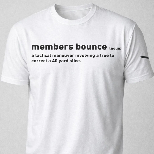 Members Bounce Definition Funny Golf Unisex t-shirt