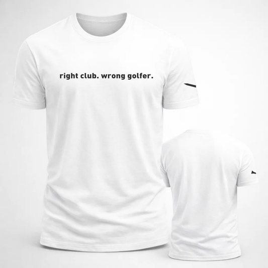 Right Club Wrong Golfer Golf Unisex t-shirt