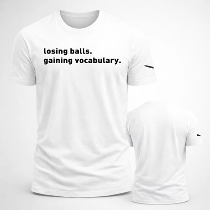 Losing Balls Gaining Vocabulary Golf Unisex t-shirt