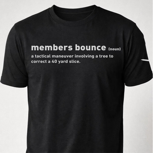 Members Bounce Definition Funny Golf Unisex t-shirt