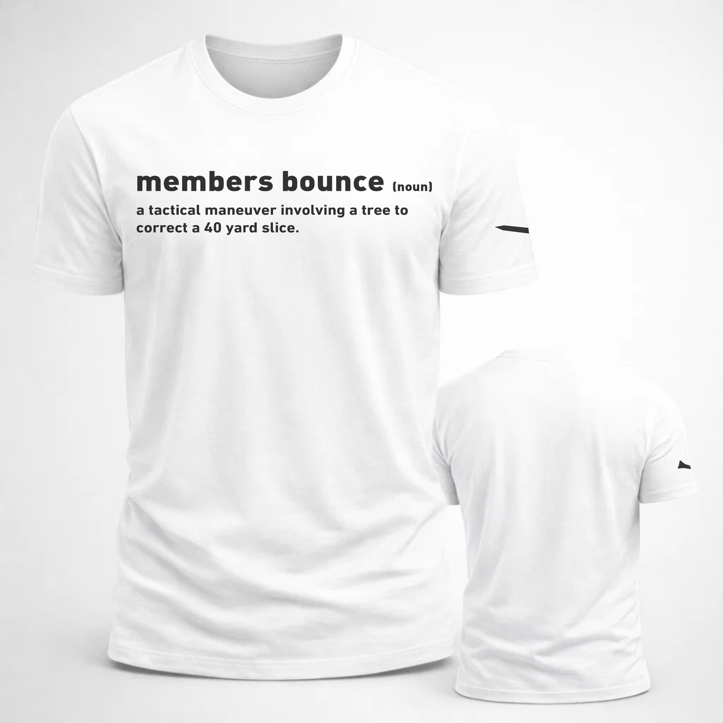 Members Bounce Definition Funny Golf Unisex t-shirt