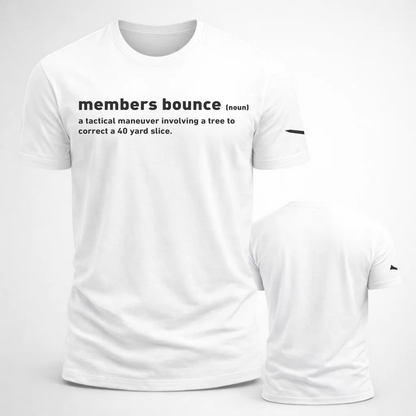Members Bounce Definition Funny Golf Unisex t-shirt