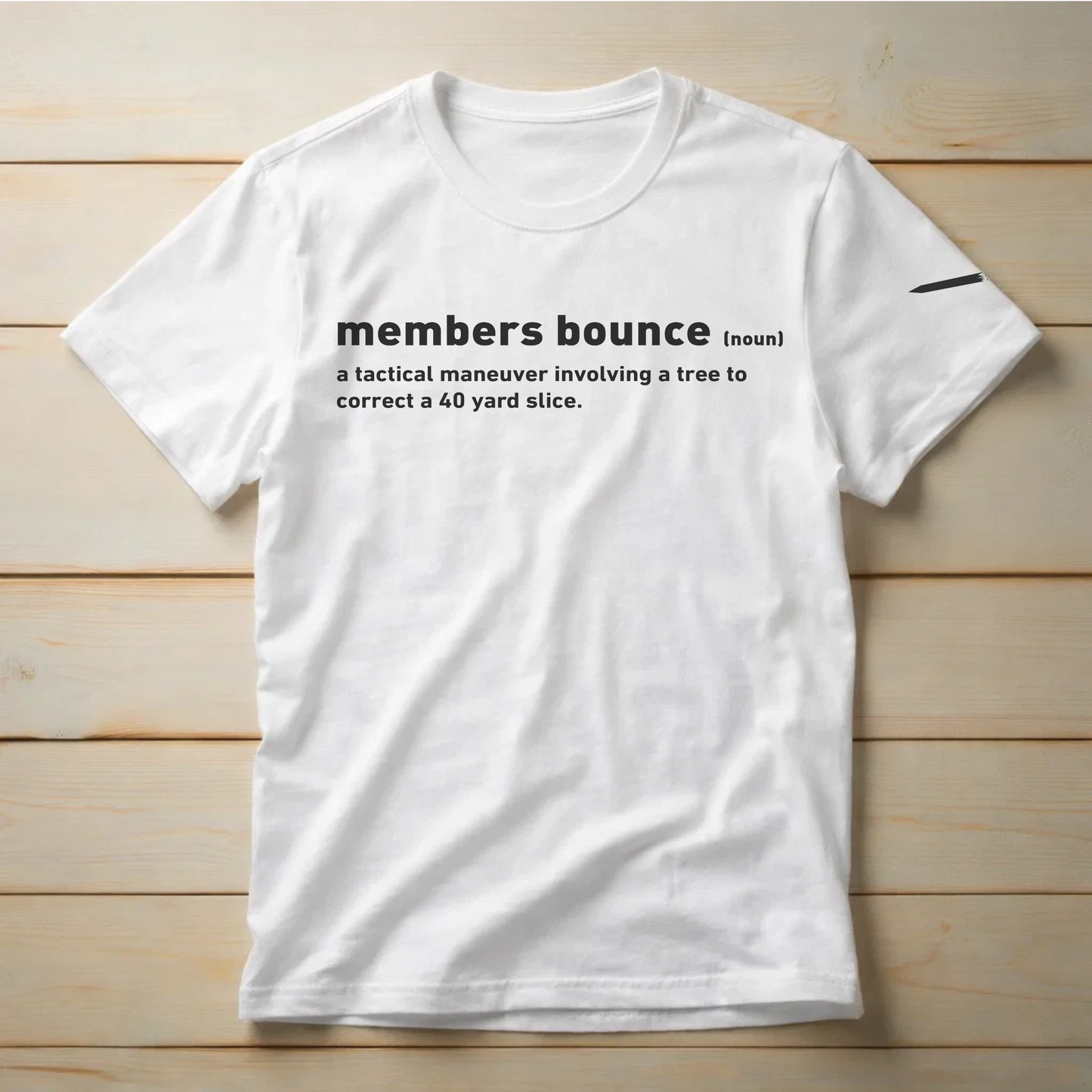 Members Bounce Definition Funny Golf Unisex t-shirt